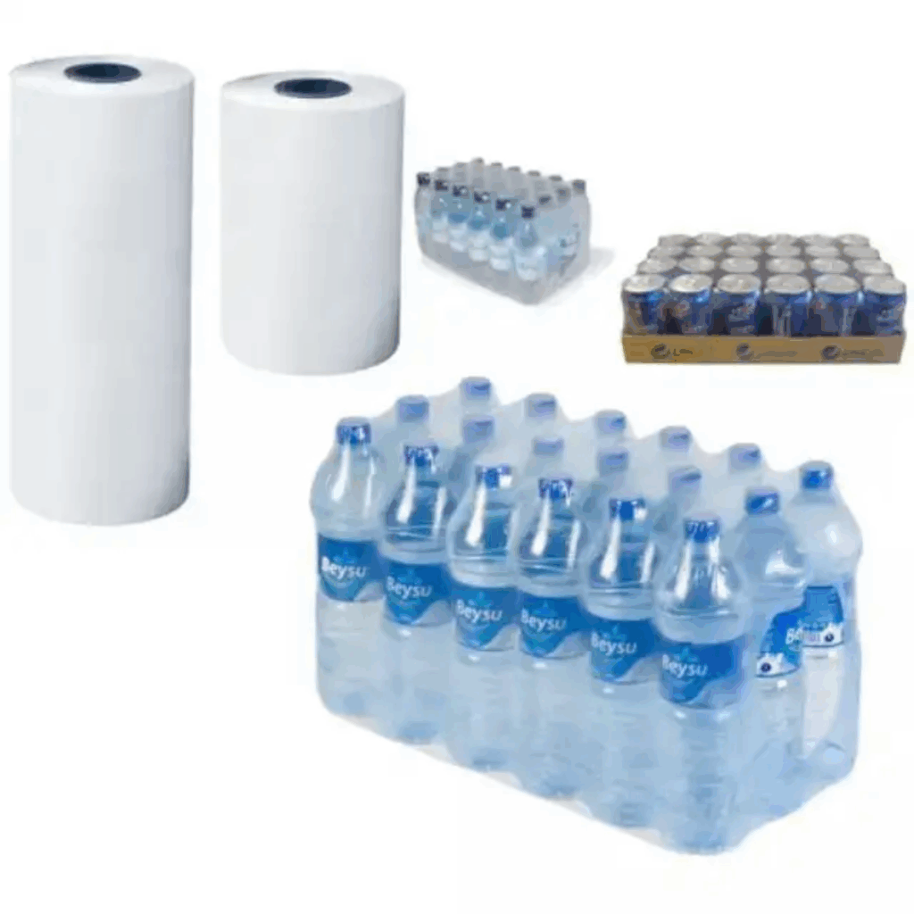 Shrink-wrapped products prepared for retail and dispatch