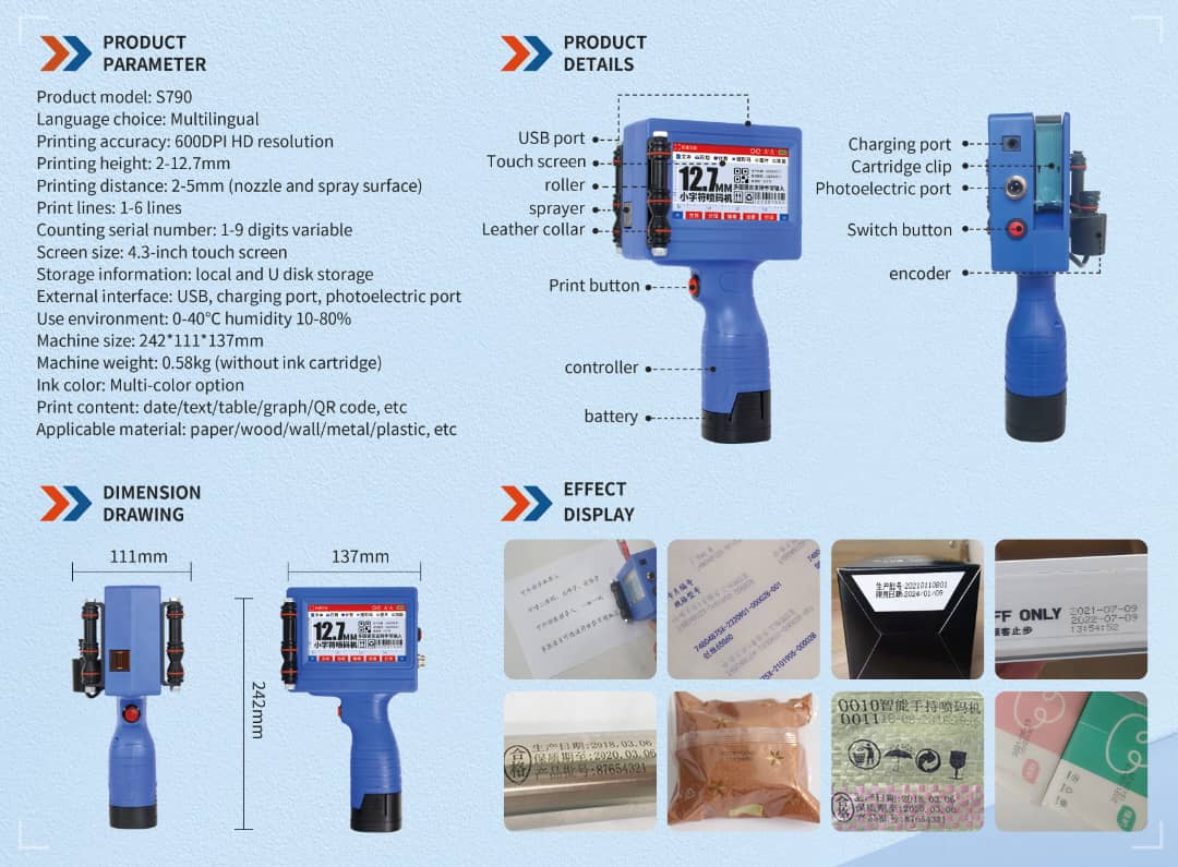 Packaging marking equipment for production support