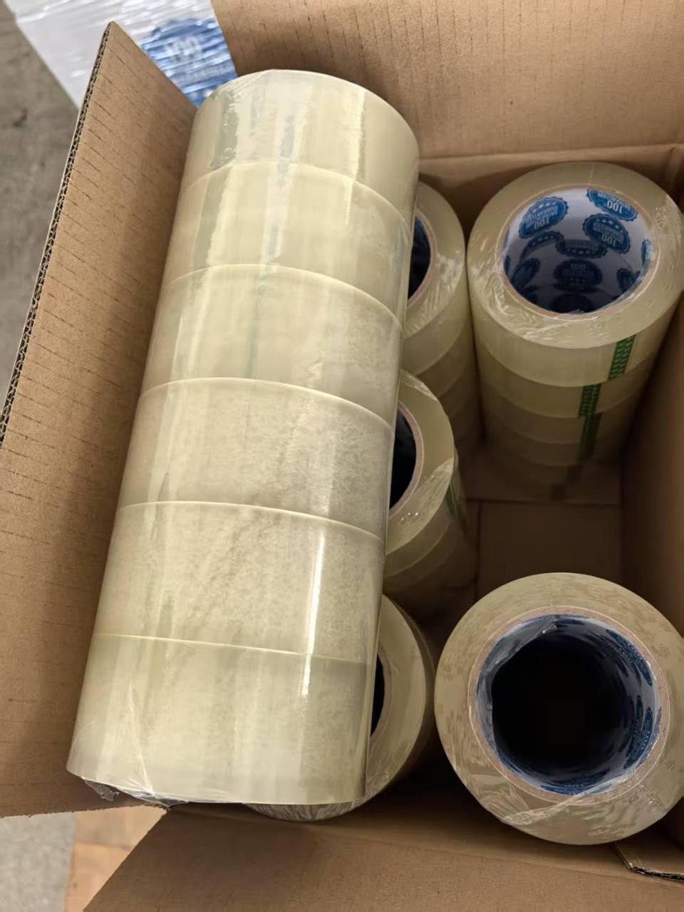 Packaging tape for warehouse and dispatch operations